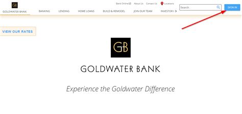 goldwater bank log in